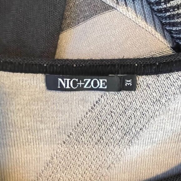 Nic + Zoe Pullover Sweater Lightweight Church Grandma Core Academia Boho 3X - Picture 5 of 6